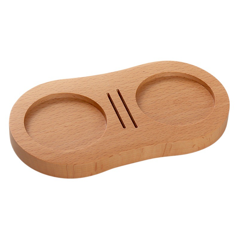 Polvo de café base de prensa dispensador de polvo de tela red de distribución de agua almohadilla de almacenamiento Haya polvo martillo nogal relleno soporte traje aparato