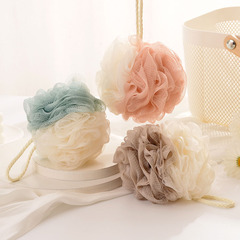 Two-color bath ball 60g large bath flower soft patchwork bath scrub for factory batch bath flower foaming net back scrub bath supplies