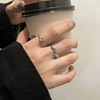 Small design advanced wavy ring, light luxury style, high-end, simple and elegant design