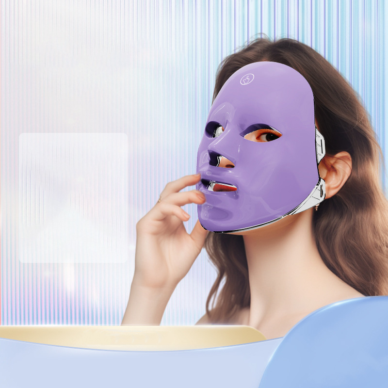 Espectrómetro, máscara facial con luz de color de siete colores, máscara facial, rejuvenecimiento de la piel, espectroscopía led de fotones, instrumento de belleza