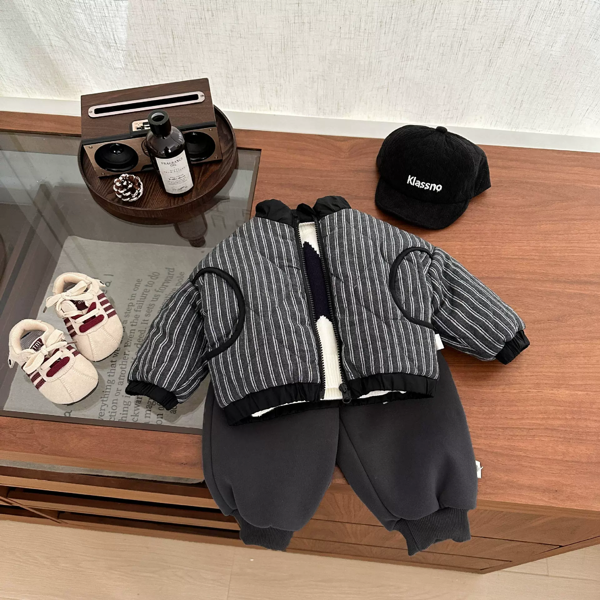 男宝宝棉衣冬季韩版儿童加绒棉服新款洋气小男孩帅气加厚棉袄外套