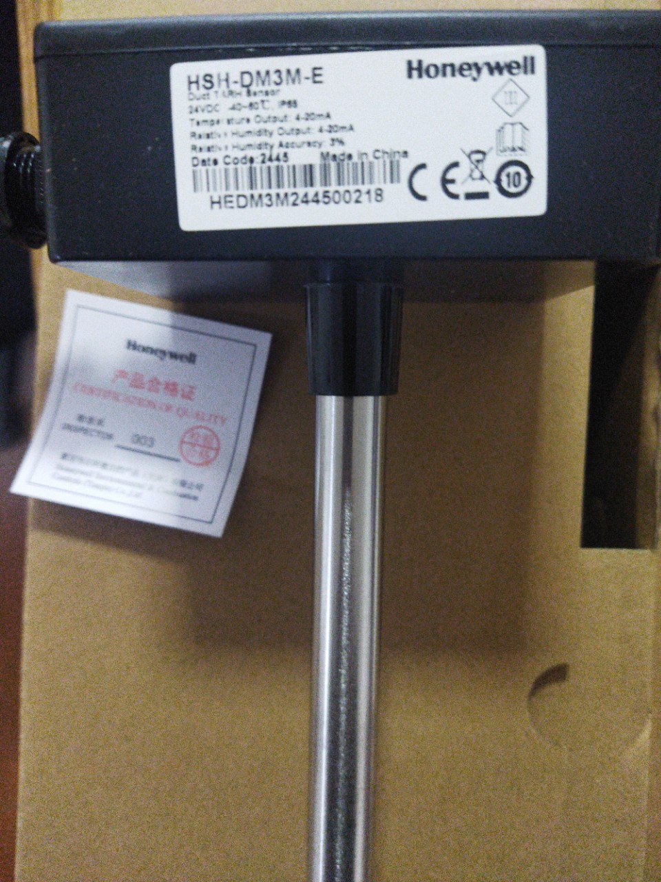 原装霍尼韦尔HSH-DM3M-E风管温湿度传感器