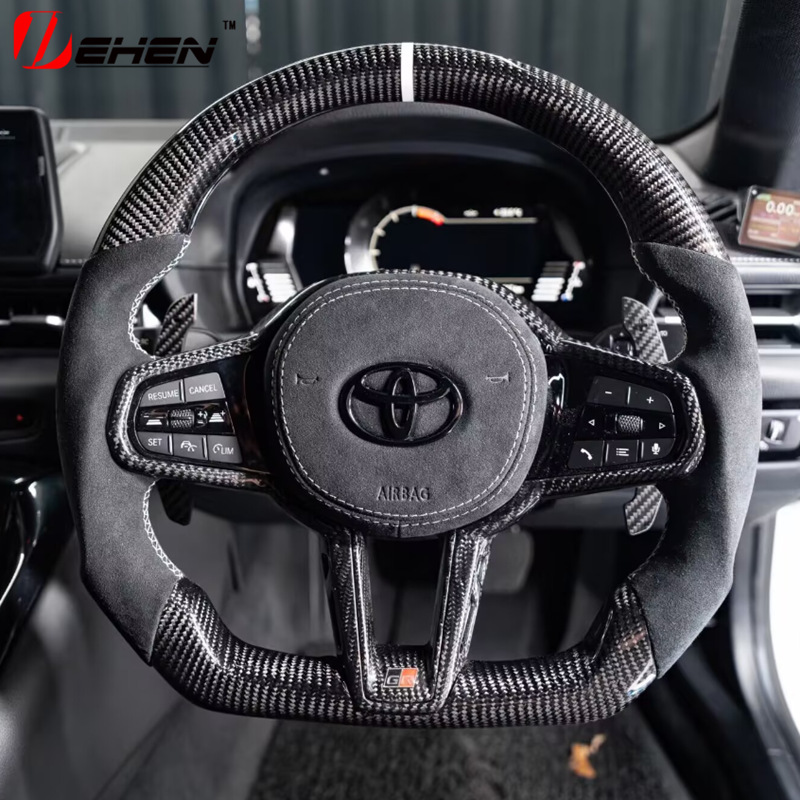 CS Carbon Fiber Steering Wheel Assembly for Toyota SUPRA A90