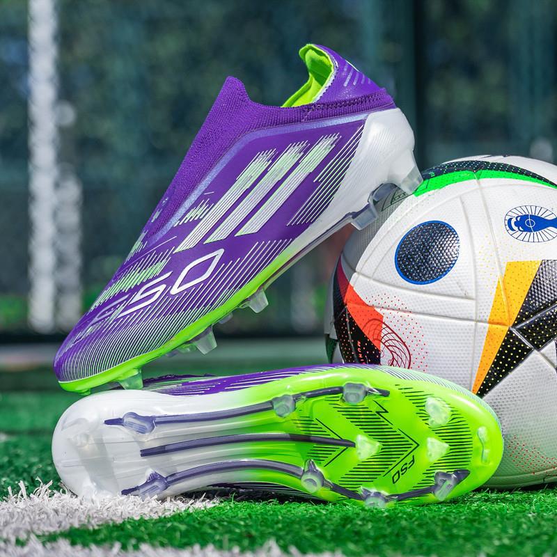 2026 new model soccer shoes, available for men, women, adults, children, and students, designed for matches and training, with long studs and AG sole for enhanced grip and anti-slip performance