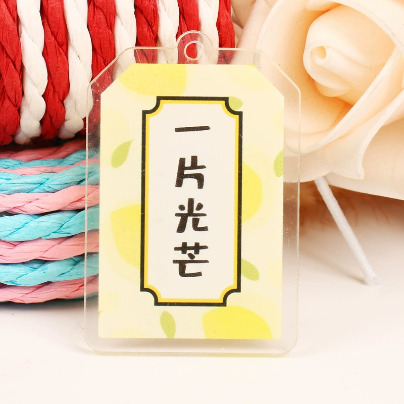 Creative acrylic double-sided keychain