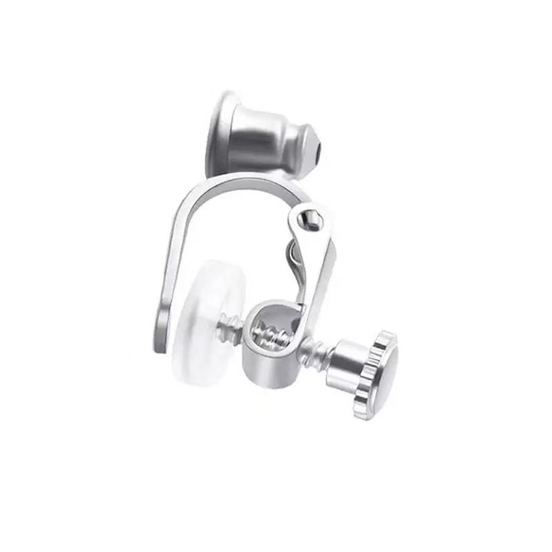One screw-tight ear clip bullet plug [silver]