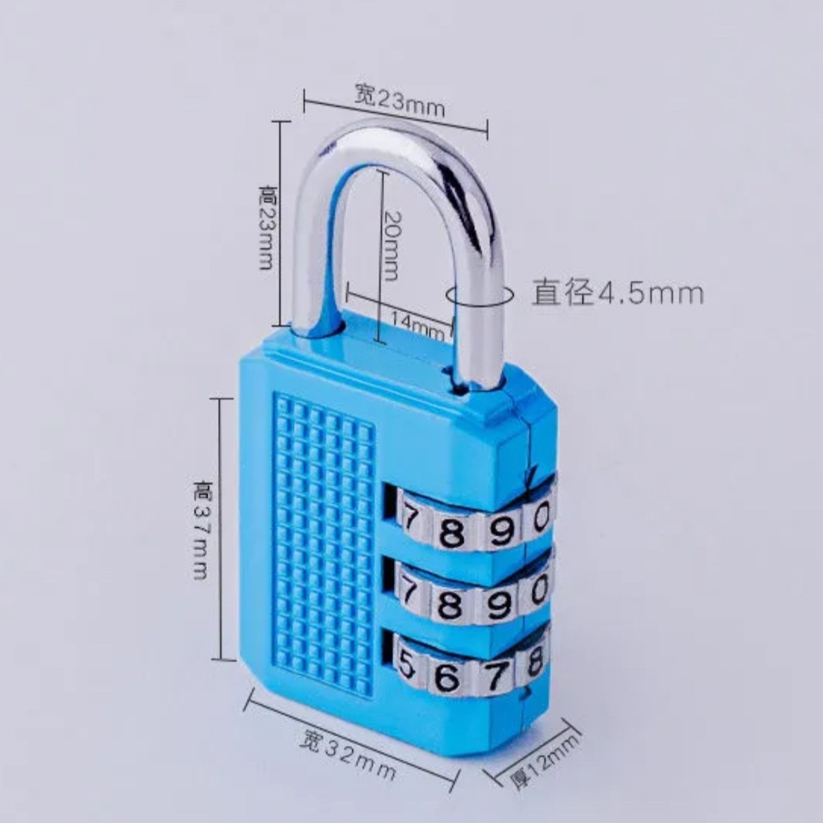 Cerradura mecánica metálica cerradura a prueba de agua a prueba de óxido cerradura maleta cerradura gimnasio armario cerradura transfronteriza