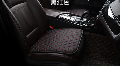 All Seasons, No Backrest, No | Seat cushion, seat cover - black-and-red-single-piece-square-mat