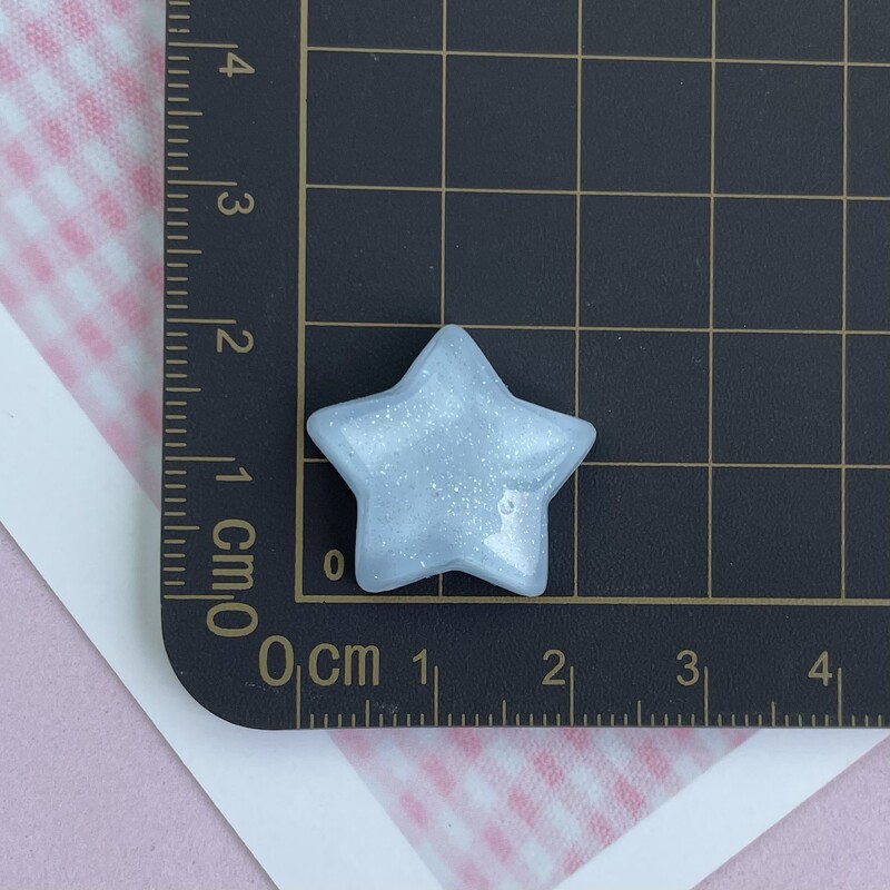 氷透五芒星キャンディー色樹脂星部品diy手作りクリームゴムアクセサリーヘアピン材料|undefined
