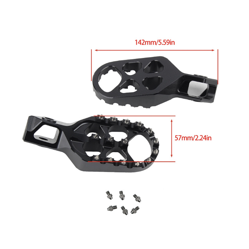 Ktm Husqvarna Kews Modified Footrests for Off-Road Motorcycles, Front Foot Pegs, Cnc Aluminum Alloy Pedals