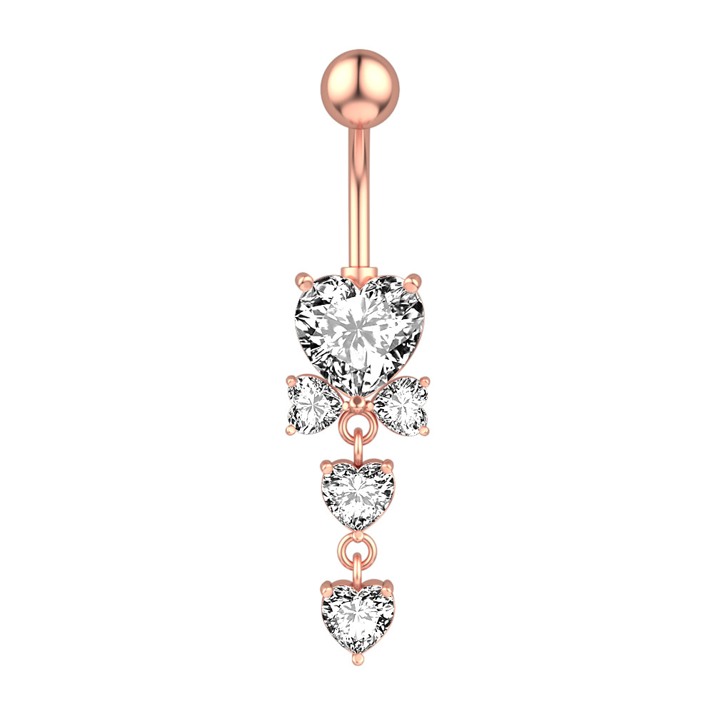 Bauchnabelpiercing Mit Stern Und Zirkon Bauchnabelschmuck_voghion.com