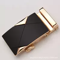 Мужская кожаная головка автоматическая пряжка 3.5CM брюки застежка карман талия пряжка пряжка