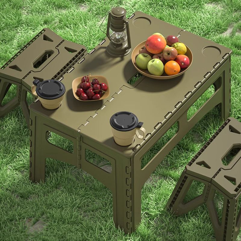 Outdoor Table for Balcony Garden, Outdoor Leisure Courtyard, Sketching, Fishing, Foldable Home Camping Table, Storage Table, Portable