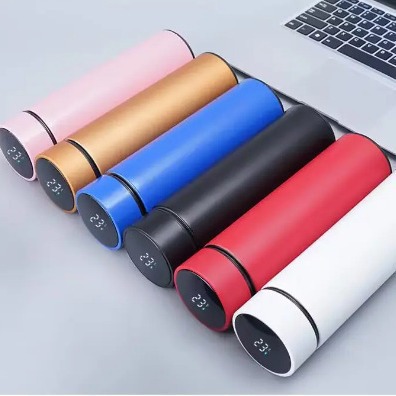 新款智能显温不锈钢保温杯车载便携商务活动团购礼品杯温度显示杯