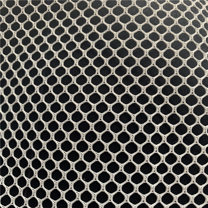 单层六角网布涤纶经编网布六角洗衣袋网眼布单层大空经编六角网布