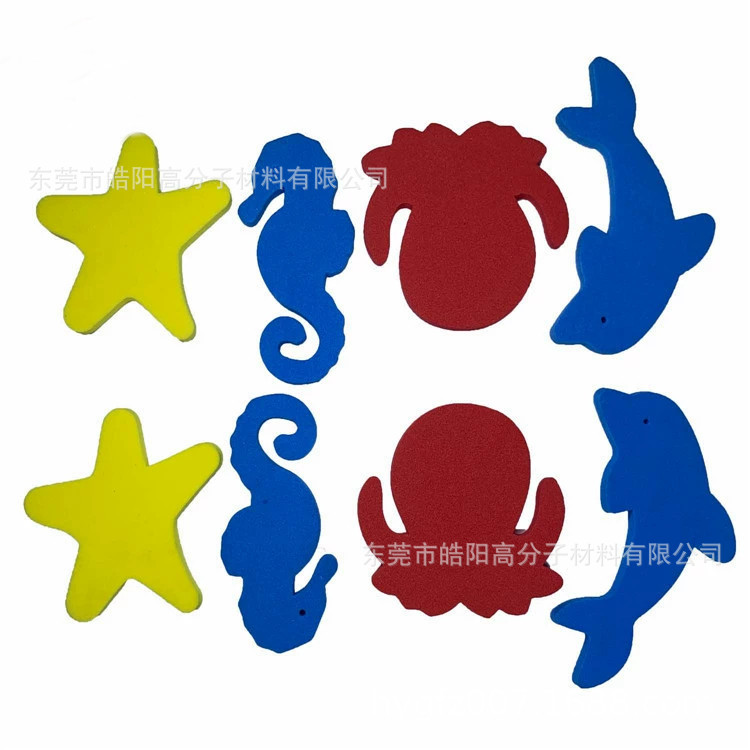 eva立体贴画批发 冲压eva海洋小动物 eva洗澡玩具 diy立体画eva片