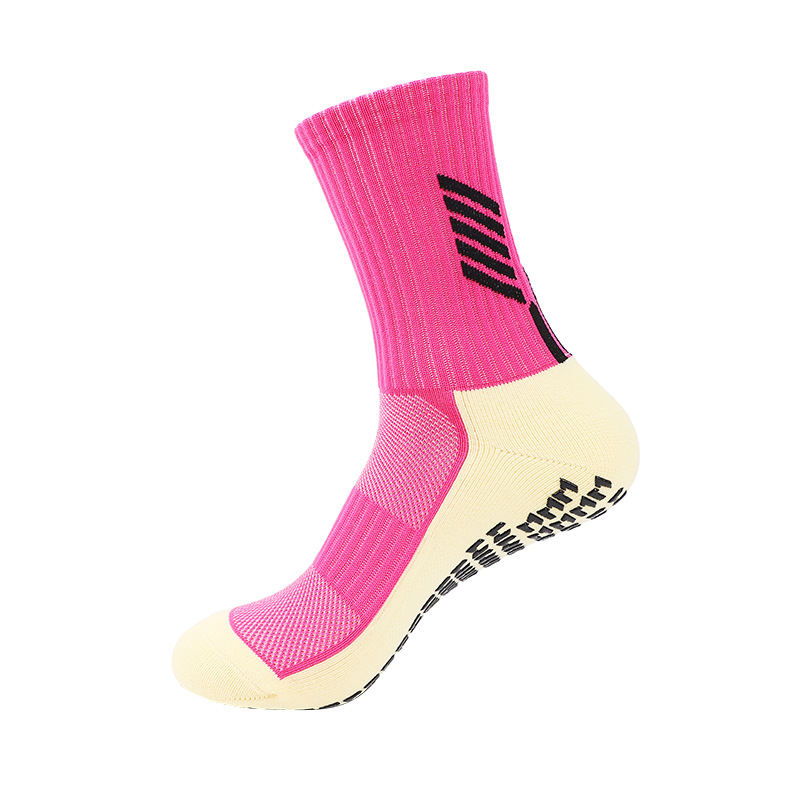 Calcetines de fútbol de media caña unisex para entrenamiento/competición, suela de toalla reforzada，antideslizantes