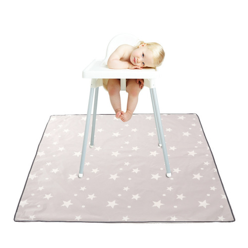Children's high chair floor protection mat waterproof and non-slip multifunctional square game mat portable picnic mat for outdoor use