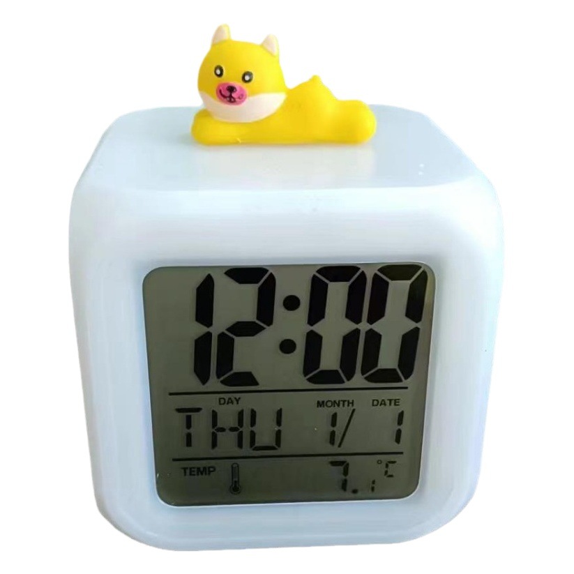 Eco-Friendly Alarm Clock from the Source Factory, Student-Specific Alarm Clock, Student Alarm Clock with Voice Clock Function, Colorful Alarm Clock, Silent Alarm Clock