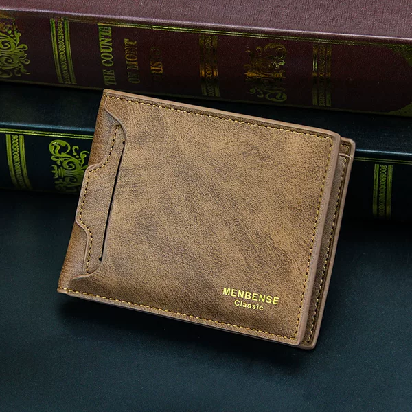 Menbense New Men's Wallet Short Fashion Casual Large Capacity Multi-Card Slot Short Men's Wallet