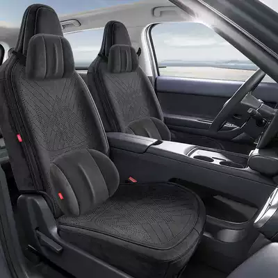 Modelə uyğun (Original) oturacaq örtükləri: Ramus-Specific Four-Season Ventilated Full-Cover Seat - mysterious-black-memory-edition-half-pack-in-the-back