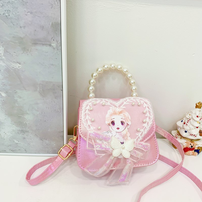 Coreano lindo bolso de niña dulce amor nicho bolso de hombro 2024 nuevo tipo de cartoon princess mochila