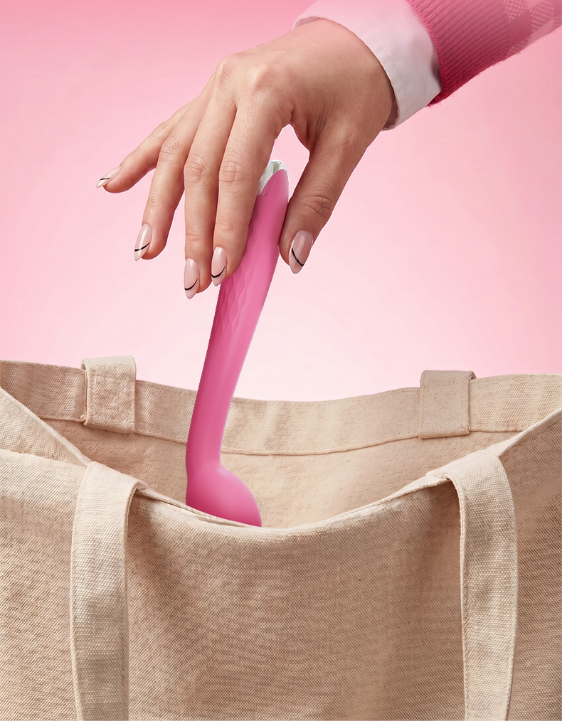 Doudou G-Spot Vibrating Egg, Silicone Rechargeable-Style Button Control, Dual G-Spot and Clitoral Stimulation — detail image 19