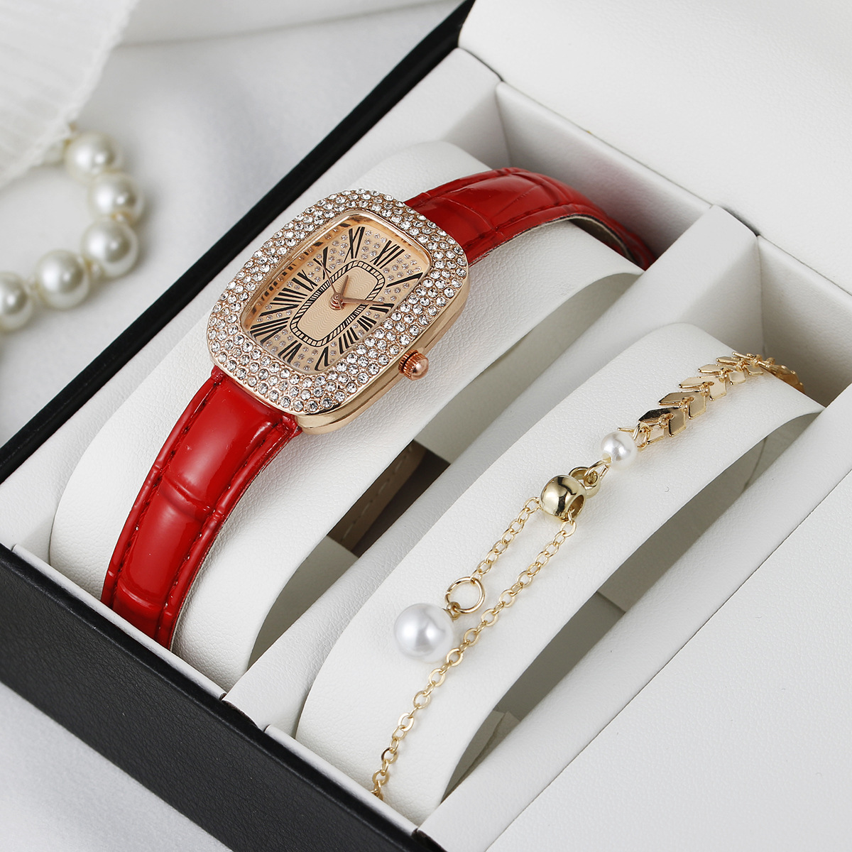 Plexiglass Mirror Material Vacation Simple Style Square Heart Shape Buckle Quartz Watch Women's Watches