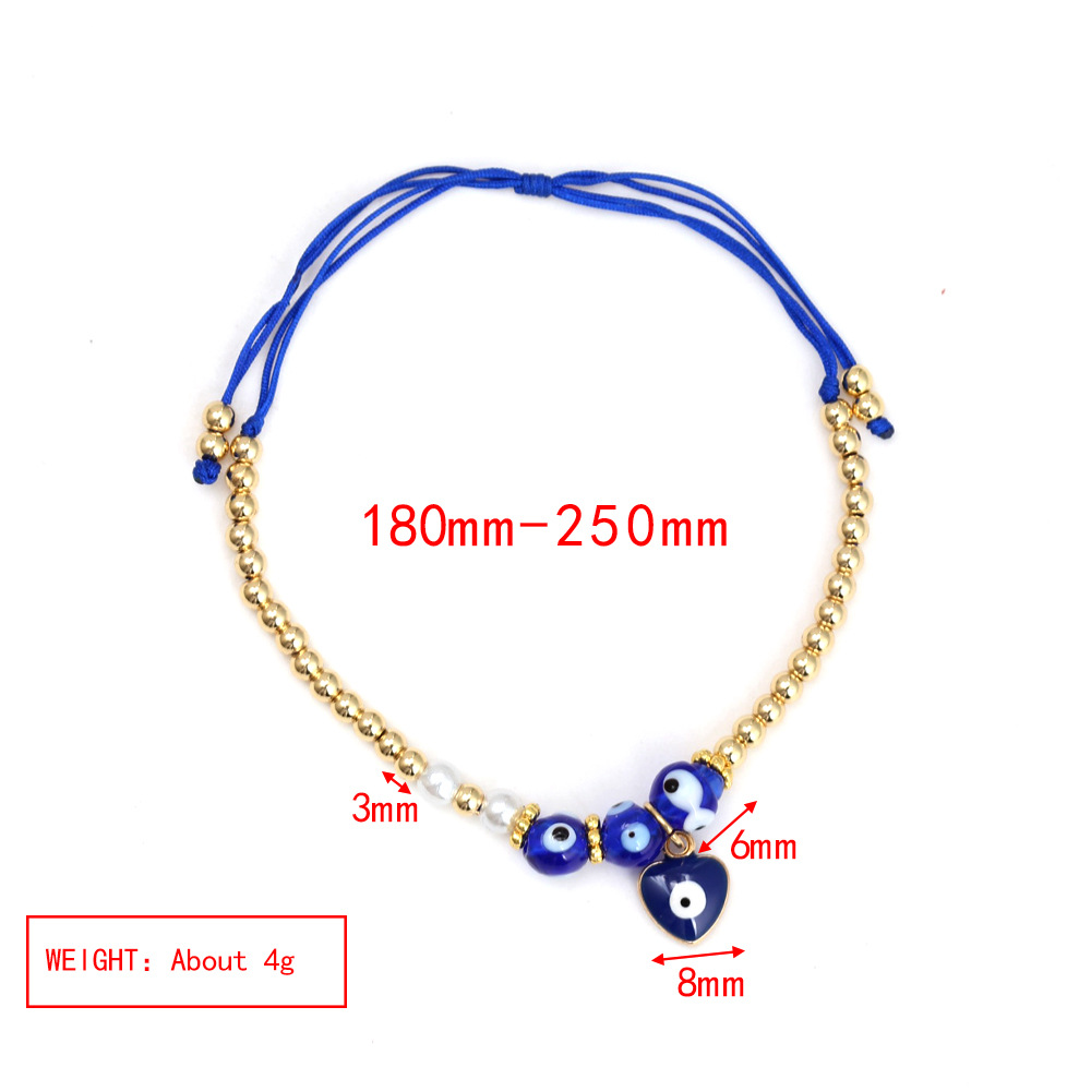 10g Weight glass, Copper Pendant Material Bracelets Classification glass, rope, Copper Chain Material 1 Piece Quantity Holiday, Daily Occasion glass, rope, Copper Material Geometric, Devil's Eye Pattern Women's Gender Beaded, Plating Design Modern Style, Classic Style Style Modern Style Classic Style Geometric Devil's Eye Glass Rope Copper Wholesale Bracelets 10