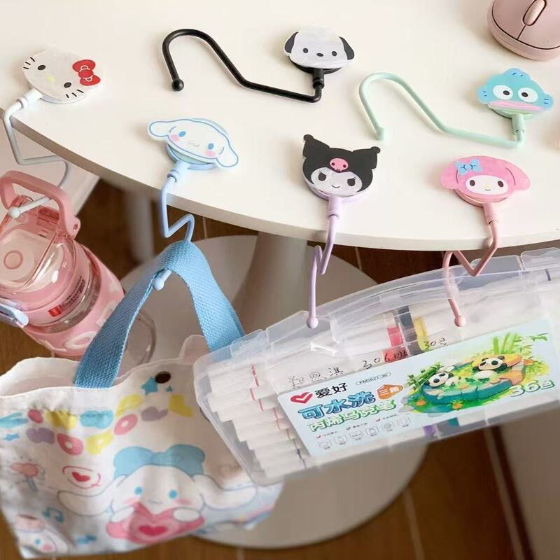 Cute Cartoon Hook for Student Backpacks, Detachable Desk Hanger, No Glue Needed, Portable Bag Hanger for Outings Cute Cartoon Hook for Student Backpacks, Detachable Desk Hanger, No Glue Needed, Portable Bag Hanger for Outings