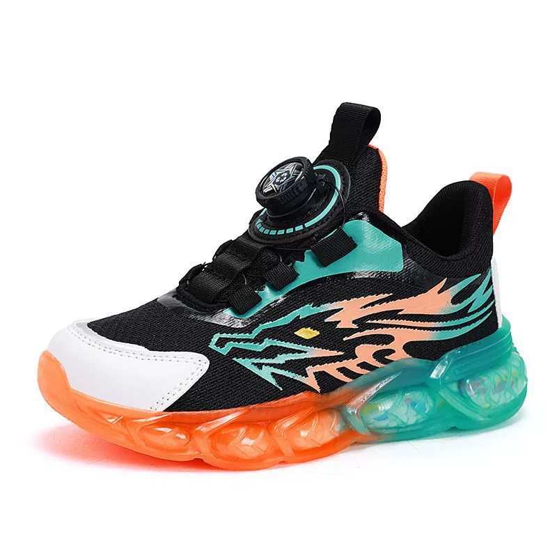 Кроссовки для учащихся начальной школы, детская спортивная обувь с низким верхом, кожаная весенняя дорожная обувь с поворотной пряжкой для мальчиков 2027, детская обувь среднего размера, кроссовки