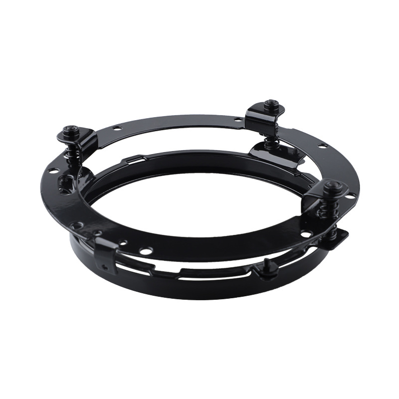 Harley Glide 7-inch Wrangler headlight modification bracket round spray paint plating headlight fixing bracket