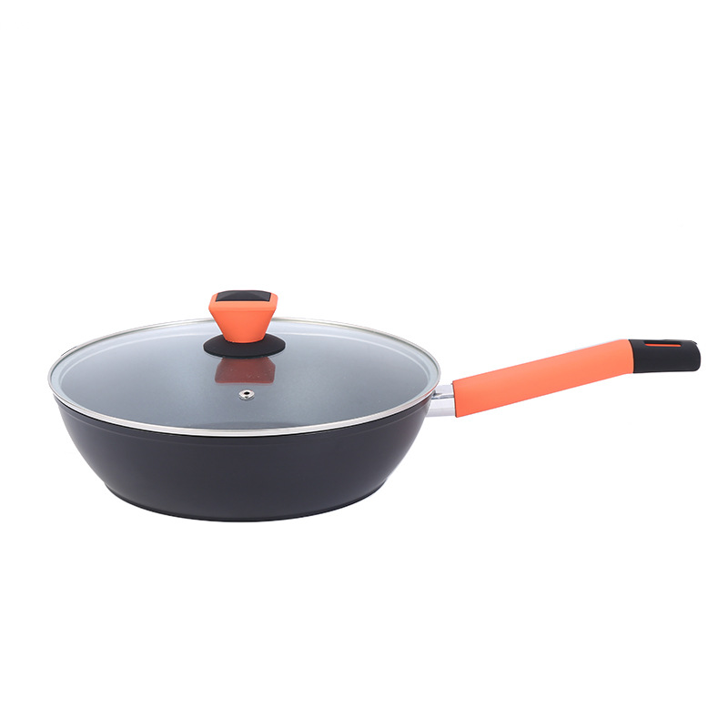 Suministro directo de fábrica 5-piezas olla conjunto traje de aluminio antiadherente pan hogar cocina plana sartén regalo olla transfronteriza