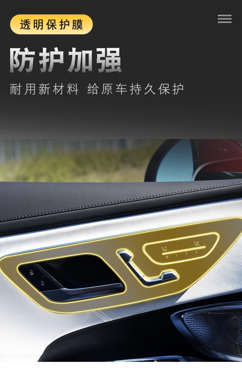 23-25 Mercedes-Benz Cle260/300 Special Screen Central Control Interior Car Modification Transparent Tpu Protective Film