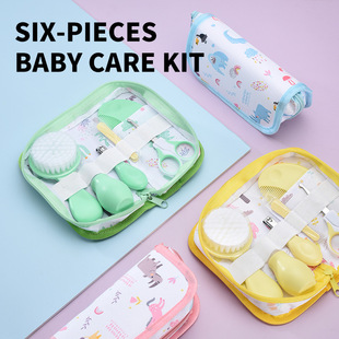 New Baby Care Cloth Bag suit Baby Nail Shear Cartoon Cover Daily Cleaning Supplies Care Bag