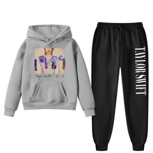 歌手Taylor Swift the eras tour印花跨境热卖儿童连帽衫两件套