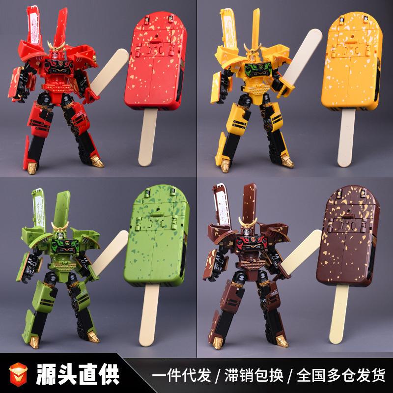 Робот-трансформер Star Steel Ice Cream Warrior красный