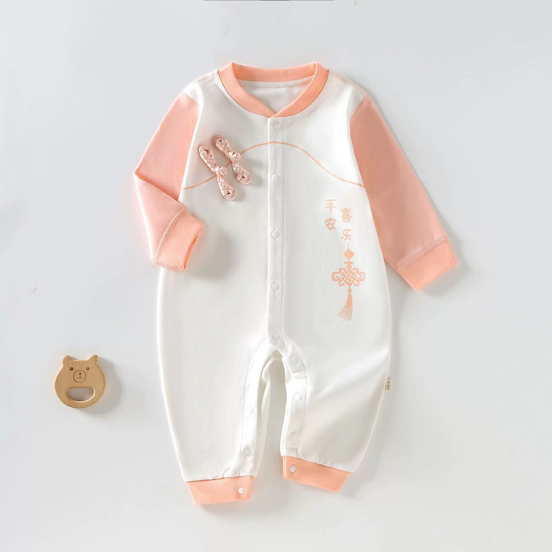 婴幼儿服饰女宝打底衣宝宝连体A类棉睡衣安阳童装秋冬哈衣家居