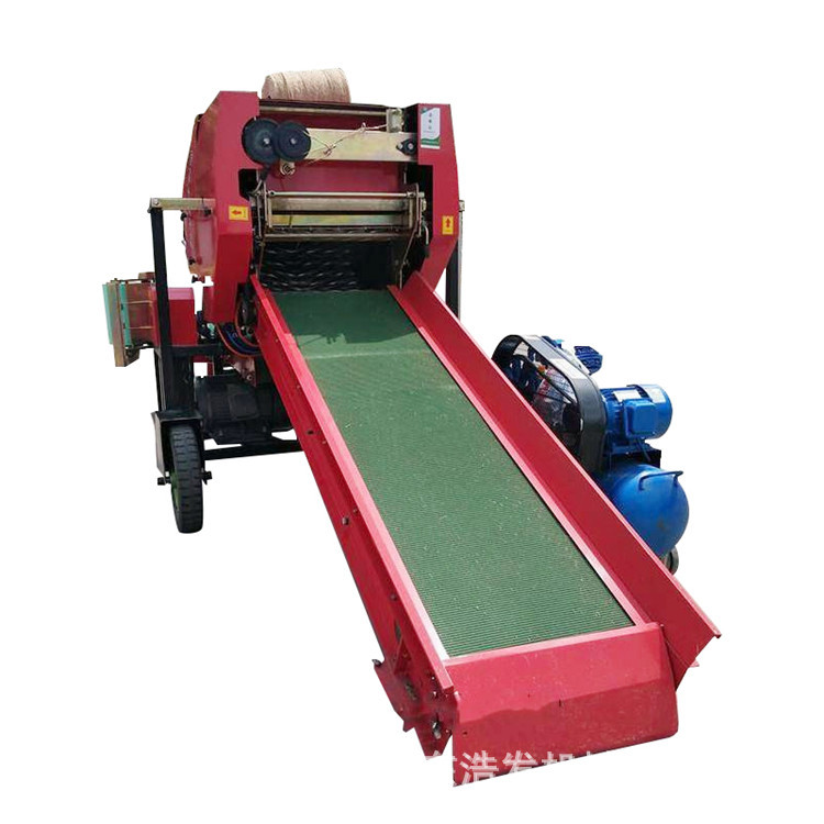 Máquina de empaque de almacenamiento de forraje para granja de cría Máquina de empaque automático de empaque y envoltura de maíz