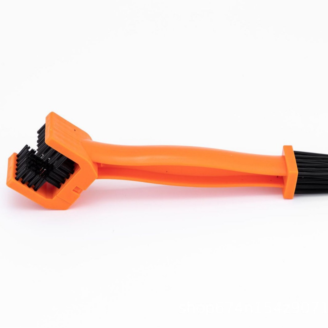 Cepillo de cadena de la motocicleta bicicleta de montaña bicicleta limpieza cabeza cuadrada cepillo de cadena fruta saltando equipo de equitación al por mayor