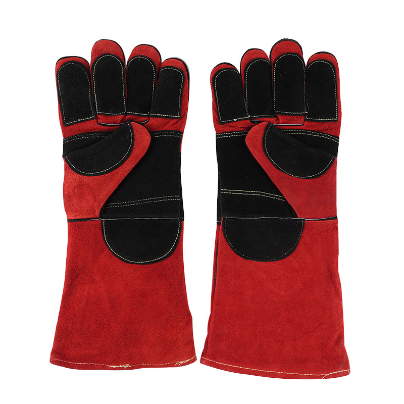 Guantes de soldadura eléctrica largos guantes de protección laboral guantes de aislamiento térmico guantes de soldadura eléctrica a prueba de quemaduras guantes de protección laboral image 5