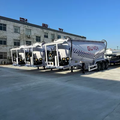 40-Cubic-Meter Cement Powder Tank Semi-Trailer, Sement daşıyan yük maşınları