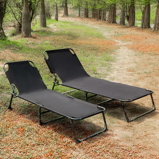 Folding Bed Single Bed Home Simple Lunch Break Office Adult Nap March Outdoor Portable Multi-Functional Recliner