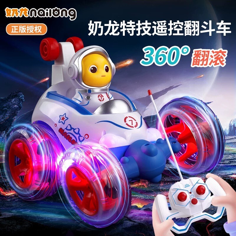 Electric Remote Control Car Stunt 360 Twist Car Remote Control Dump Truck Light Music Remote Control Car Toy Boy Gift