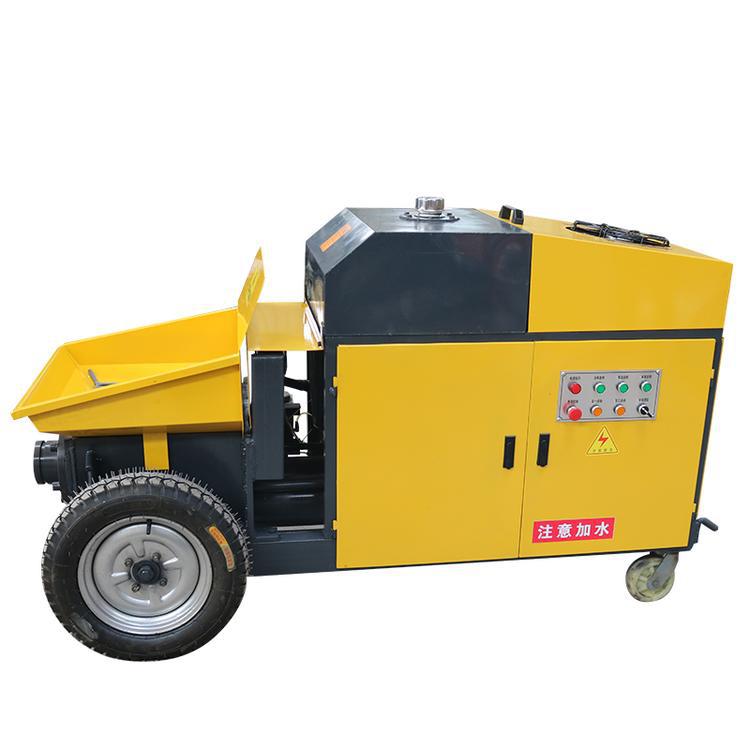 máquina de vertido de concreto de piedra fina para bomba de transporte especial de aumento de potencia horizontal con bomba de columna de estructura secundaria hidráulica interior