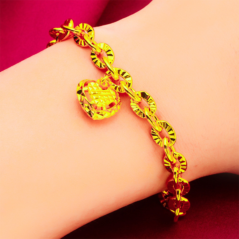 Vietnam Sand Gold Love Bracelet Ol Word Chain Wholesale Bracelet Fashion Sand Gold Love Bracelet