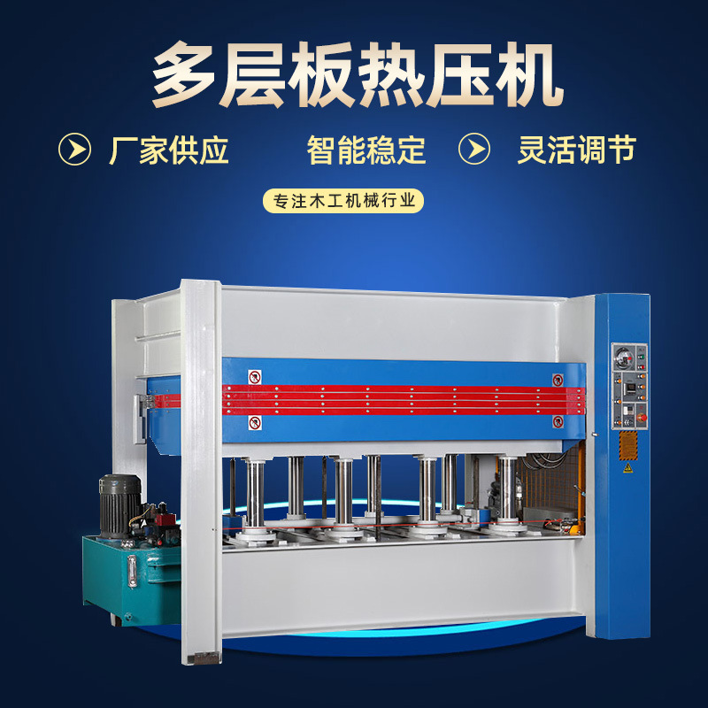 木工机械板材贴面五层热压机  生态板密度板贴木皮机  多层热压机