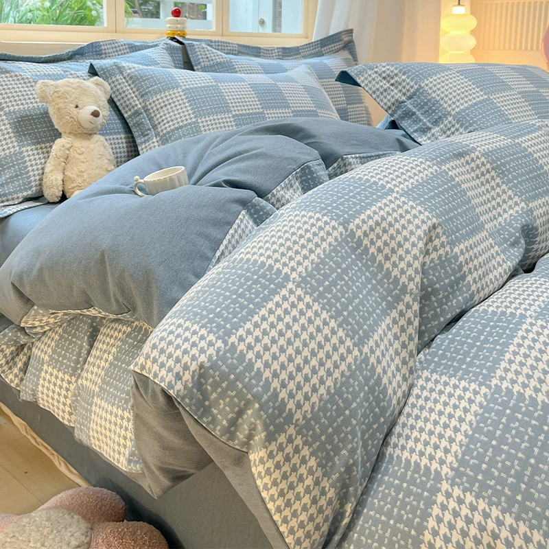 Осеннее и зимнее утолщение стеганое одеяло один кусок 150x200 зимой
