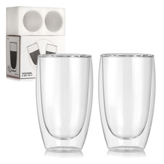 Cross-border glass double-layer insulated coffee cup household drinking cup Amazon egg-shaped glass cup set wholesale