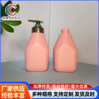 来图来样可定制330毫升洗发水沐浴露日化分装按压泵头HDPE塑料瓶